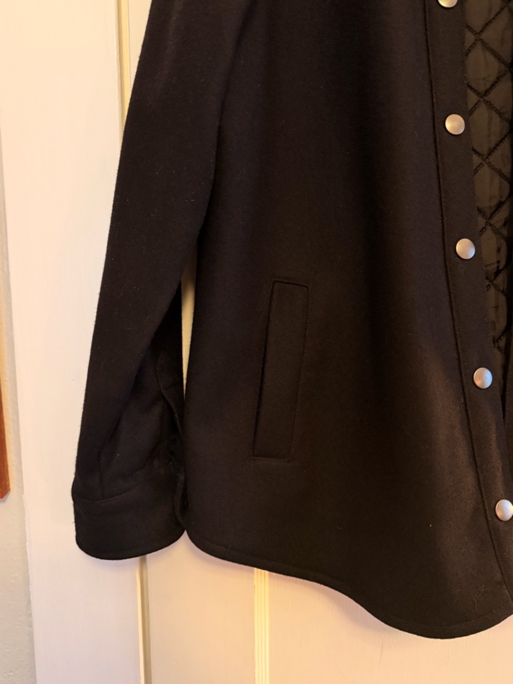 Pendleton Black Quilt-lined Snap-Front Jacket - Picture 3 of 6